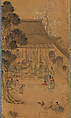 Scenes from the cycle of life, Ten-panel screen; ink an color on paper, Korea